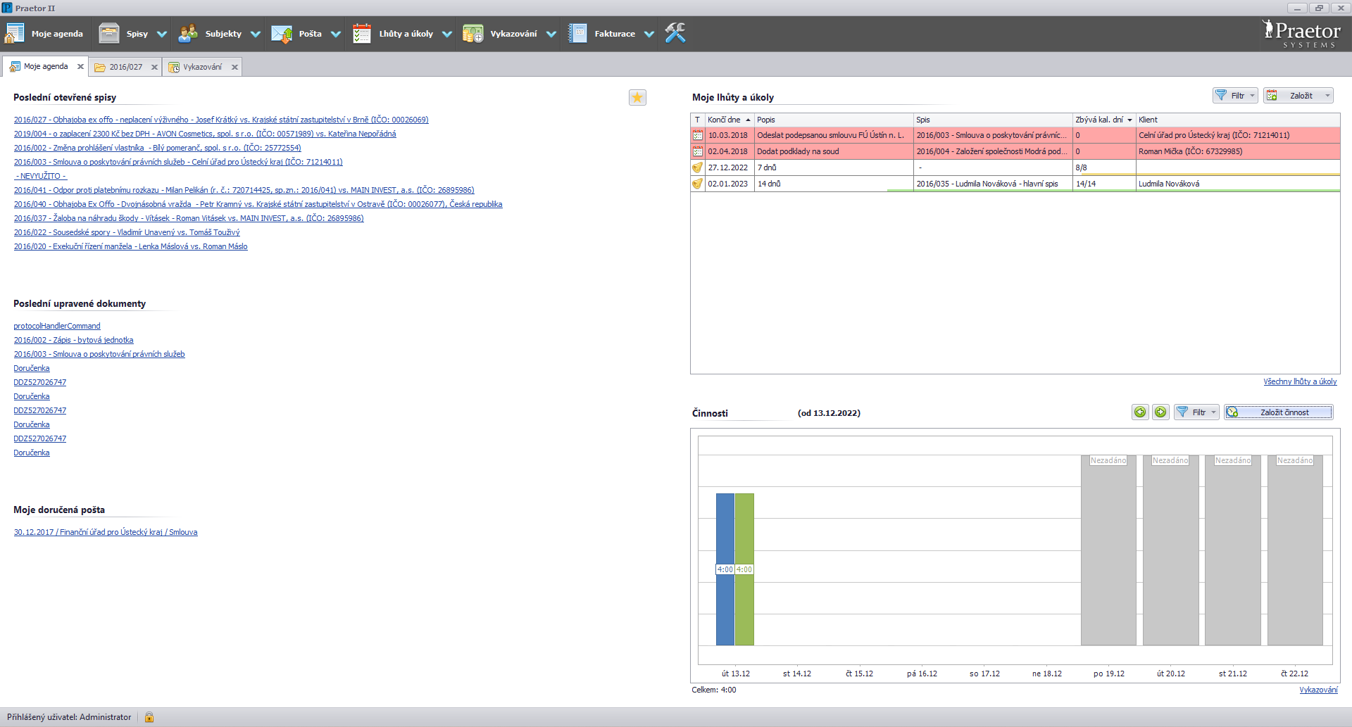 Starý vzhled Praetor